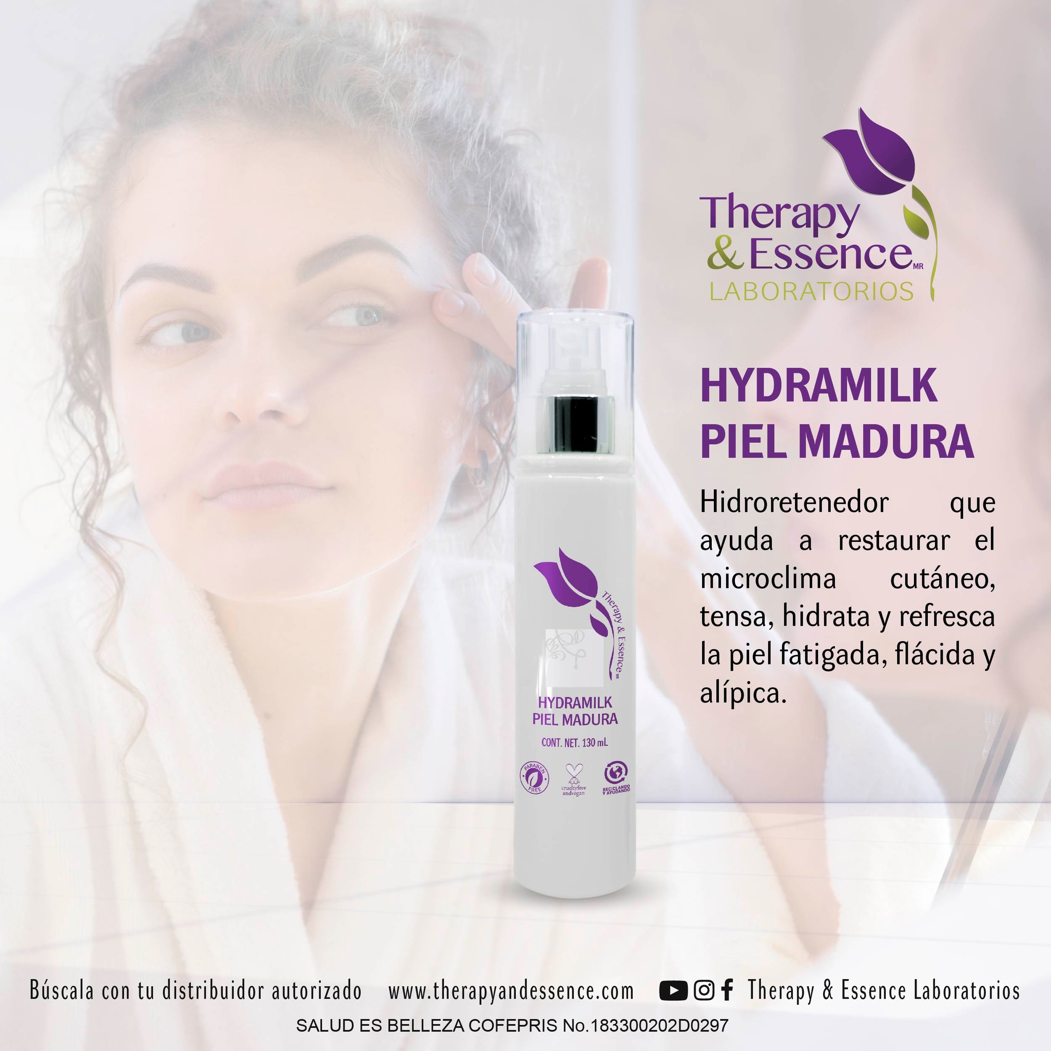 Hydramilk piel madura 130ml Therapy and essence Soy ICM